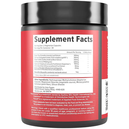 Innosupps Inno Shred™ Fat Burner – Metabolism & Appetite Support