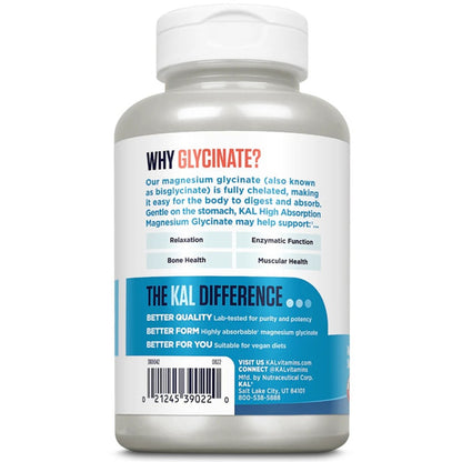 KAL Magnesium Glycinate 350mg - Relaxation Support