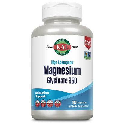 KAL Magnesium Glycinate 350mg - Relaxation Support