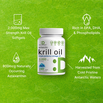 Deal Supplement Antarctic Krill Oil 2000mg, 240 Softgels
