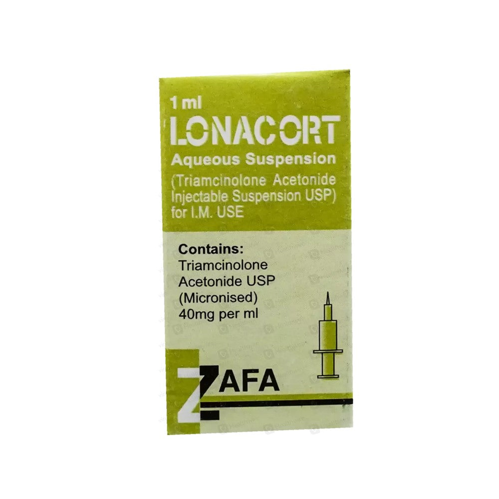 LONACORT 1ml Aqueous Suspension (Triamcinolone Acetonide Injectable USP) 40mg/ml for I.M. Use