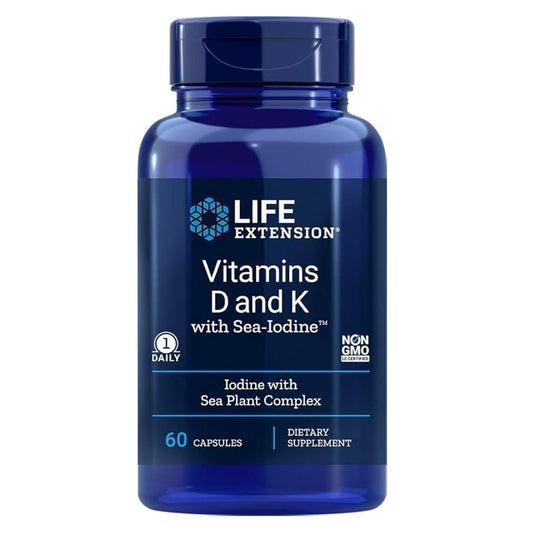 Life Extension Vitamin D and K with Sea-Iodine™