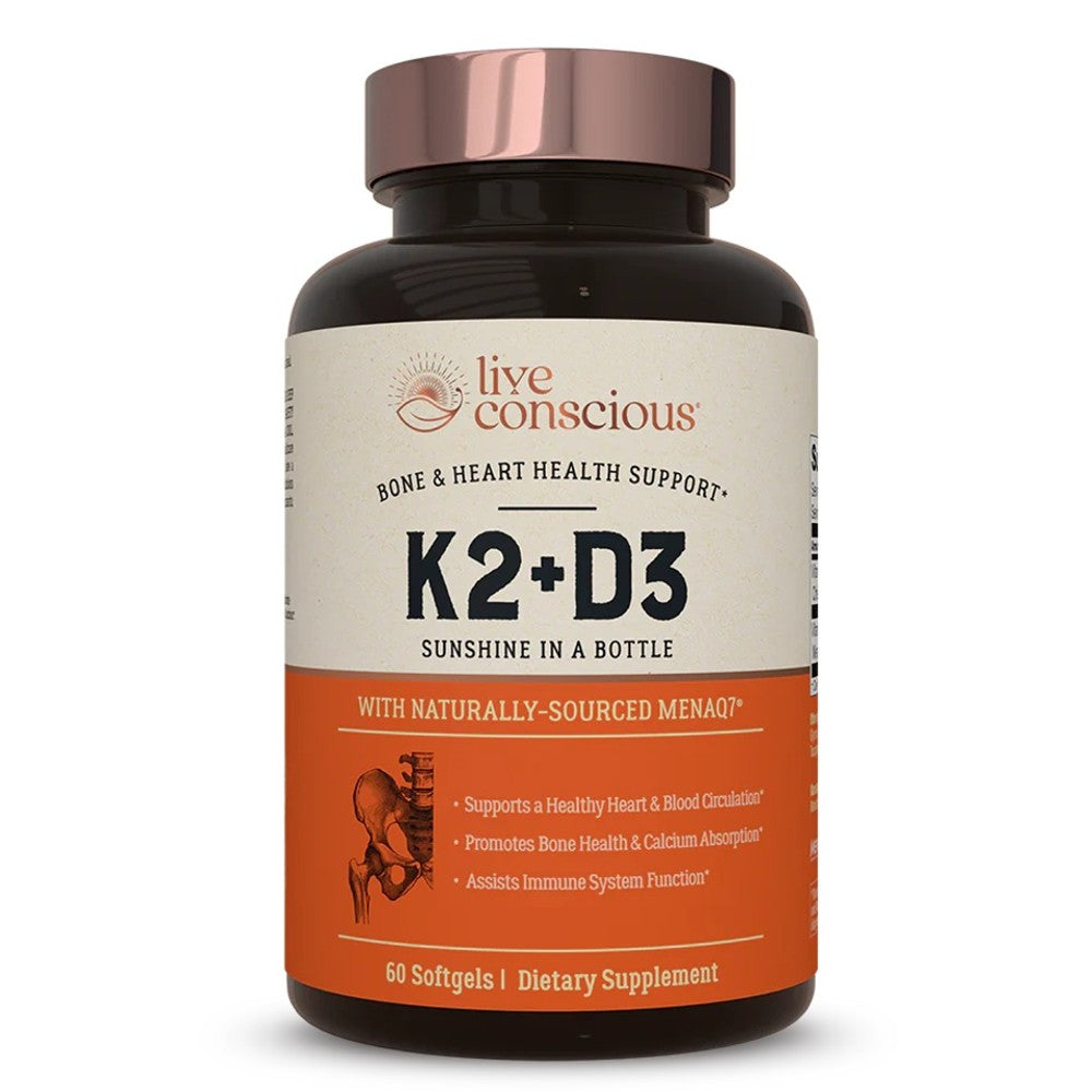 Live Conscious K2+D3 - Bone & Heart Health