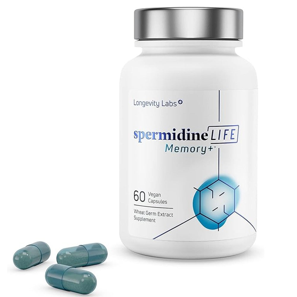 Longevity Labs+ spermidineLIFE Memory+ – Brain Boost with Wheat Germ & Saffron