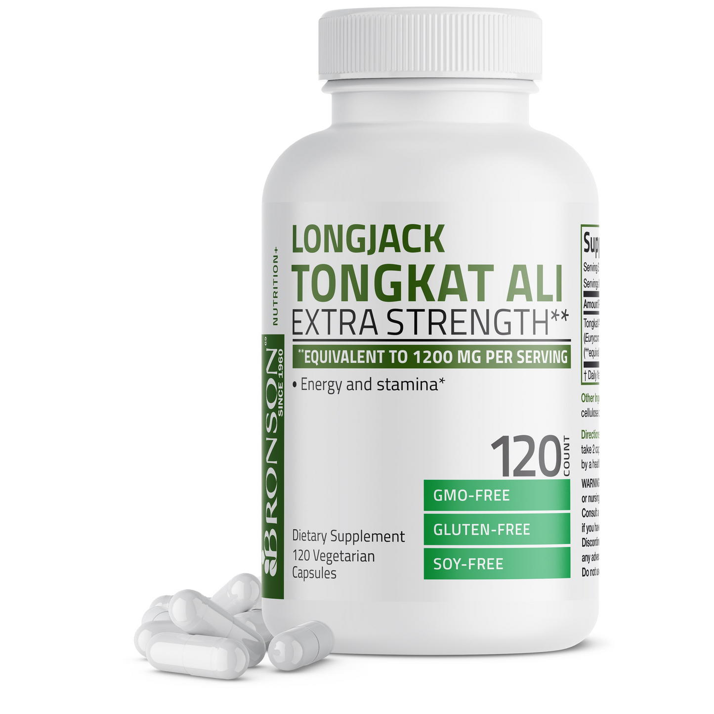 Bronson Vitamins Longjack Tongkat Ali 1200mg 60 Caps