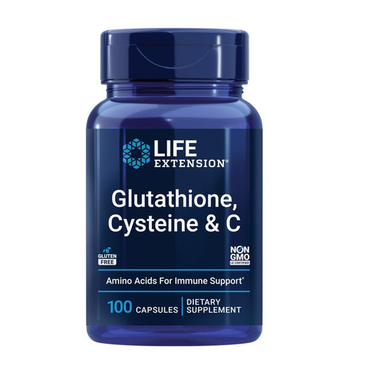 Life Extension Glutathione, Cysteine & Vitamin C 100 Capsules