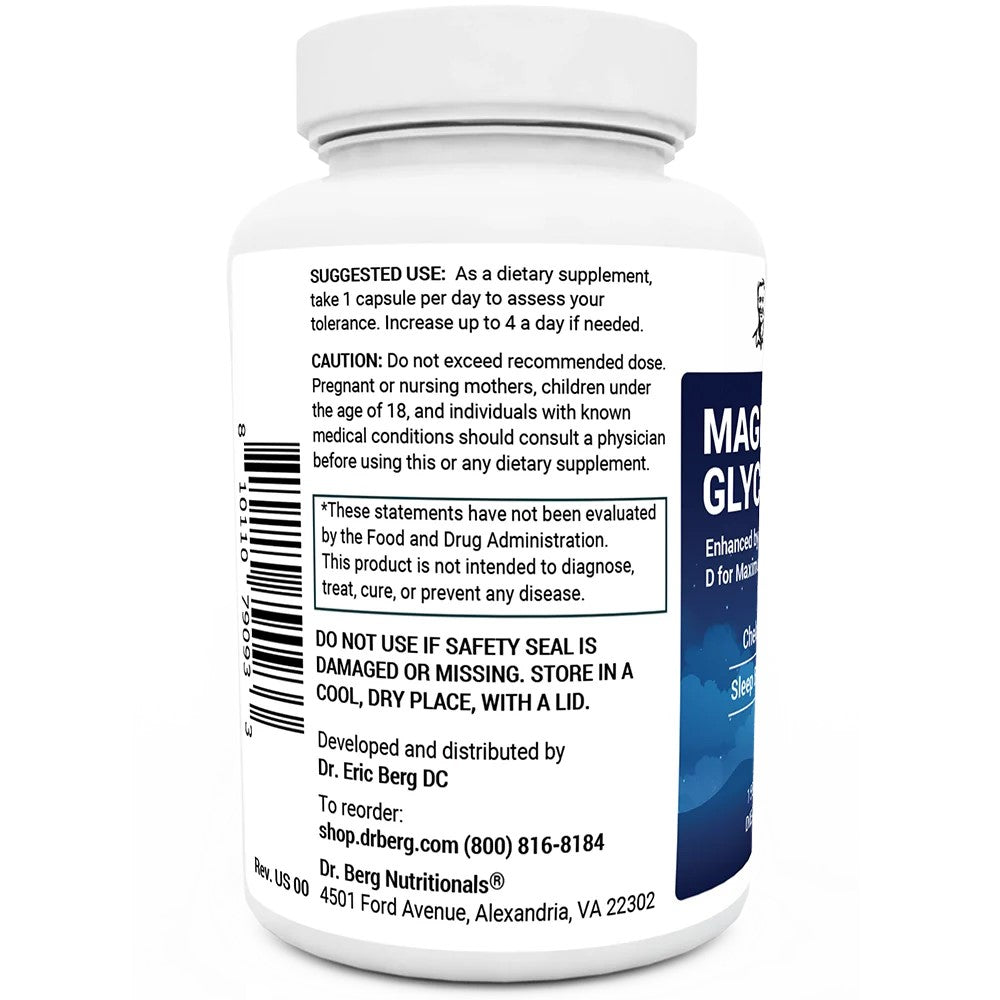 Magnesium Glycinate By DR.Berg With Vitamin B6 And Vitamin D