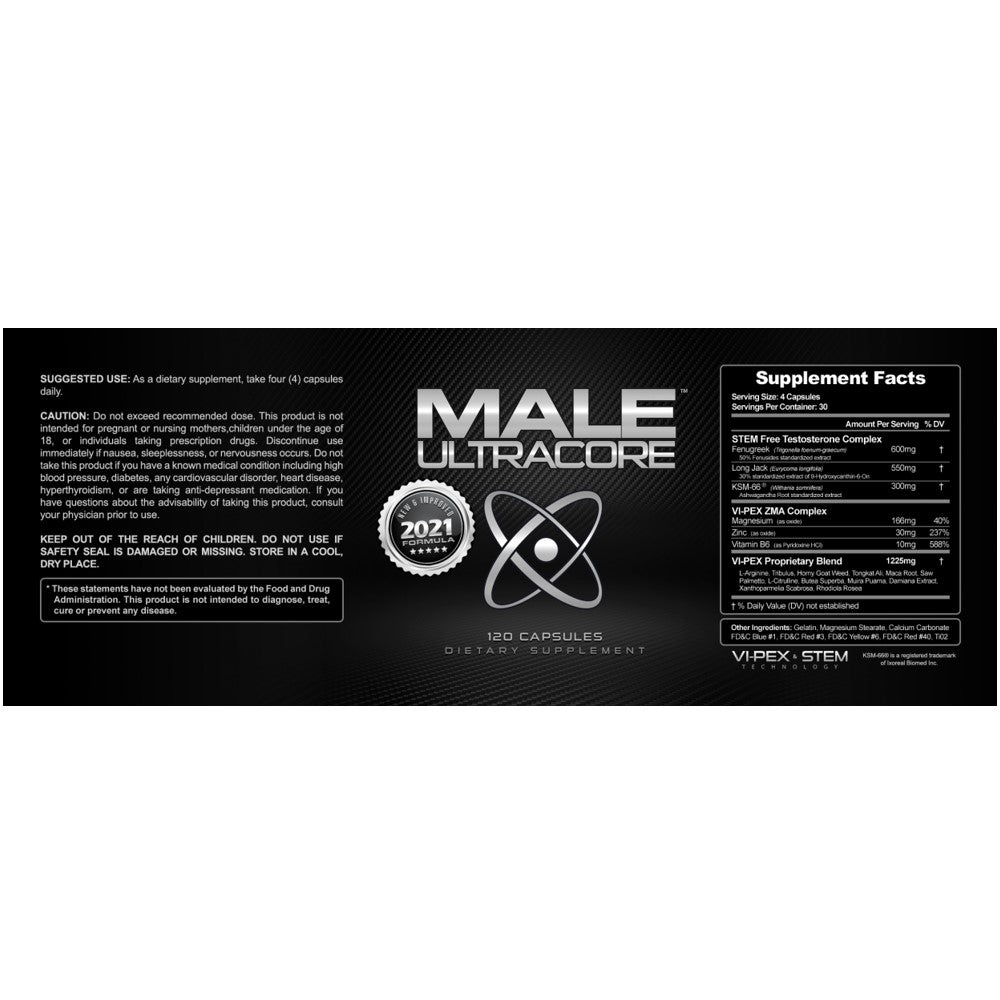 Male Ultracore Power Dietary Supplement (120 Capsule) Extreme Testosterone