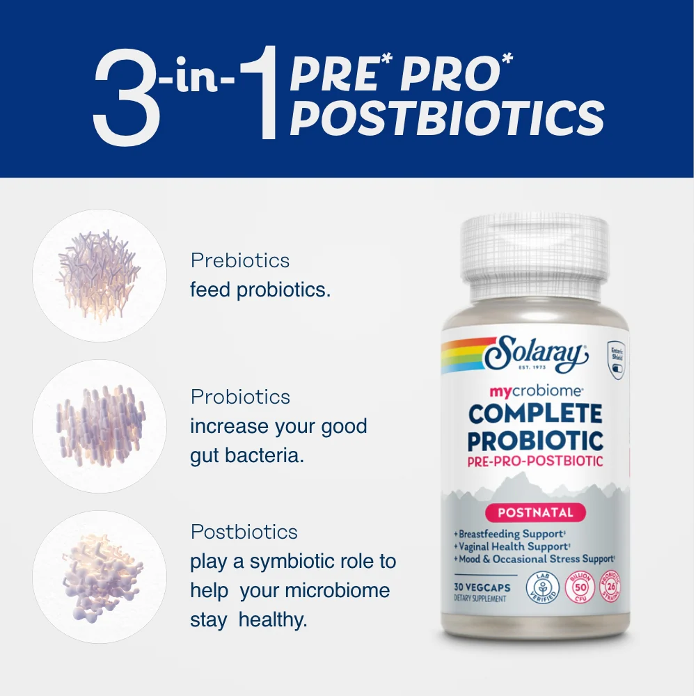 Solaray Mycrobiome Complete Probiotic Postnatal 30 caps