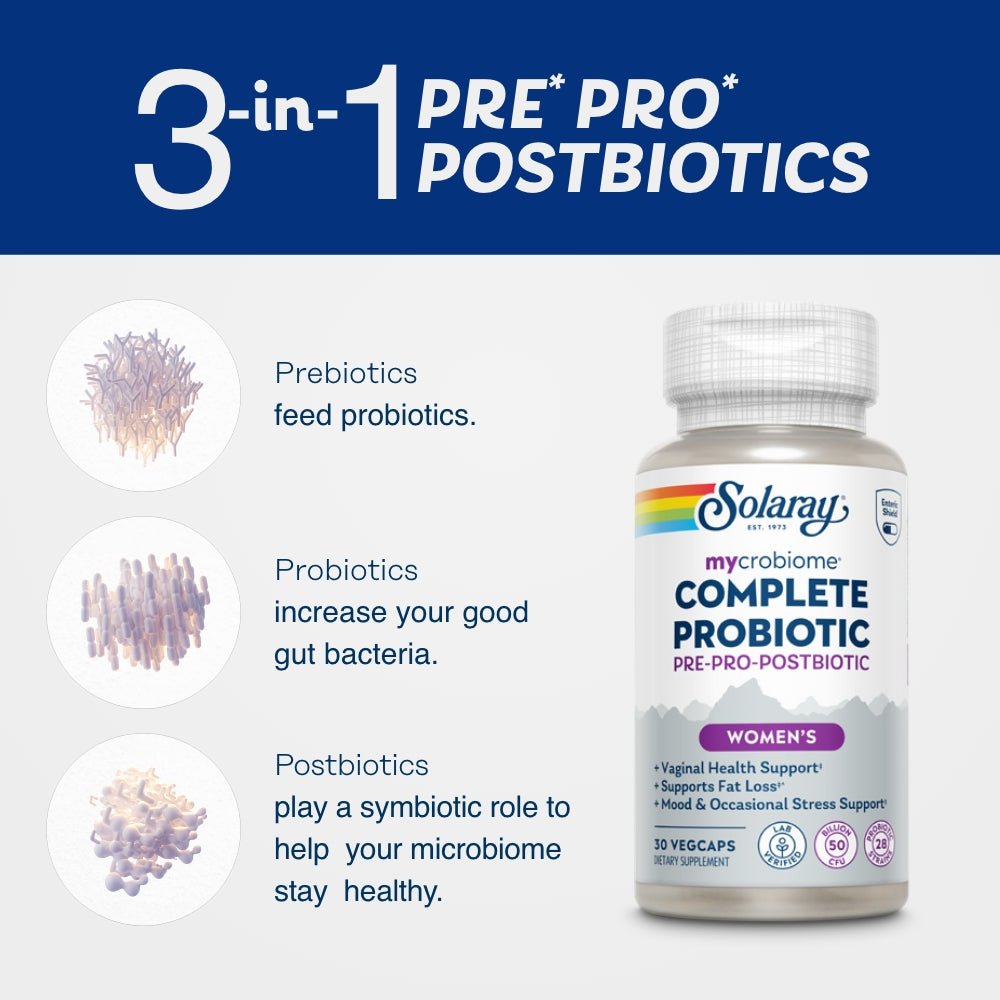 Solaray Mycrobiome Complete Probiotic Women's 30 Caps