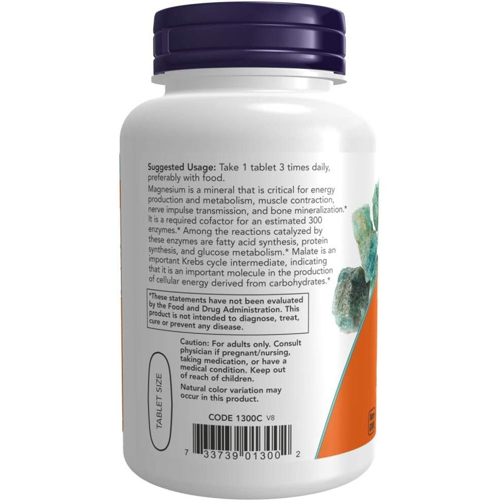 NOW Magnesium Malate 1000mg - Nervous System & Energy Support