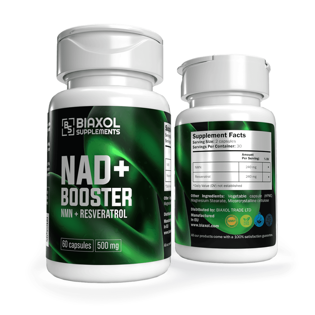 Biaxol Supplements Nmn & Resveratrol 60 Caps