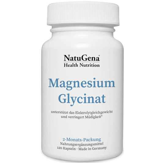 NatuGena Magnesium Glycinate – Muscle & Nerve Support (120 Capsules)