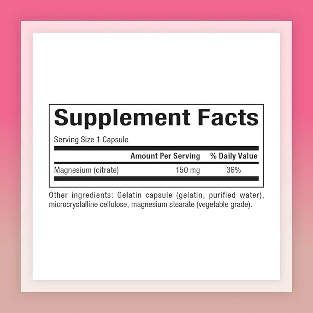 Natural Factors Magnesium Citrate 150mg – 180 Capsules