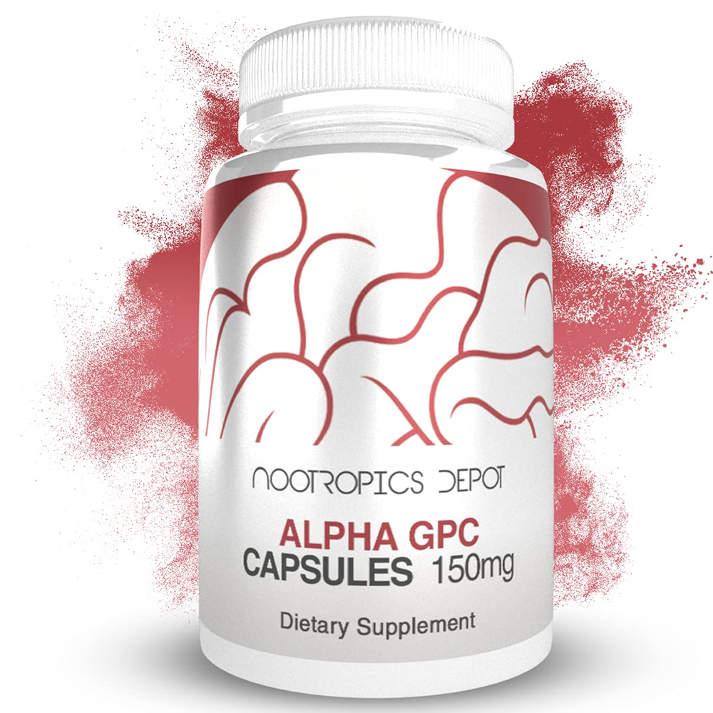 Nootropics Depot Alpha GPC 150mg Capsules – Cognitive & Memory Support Dietary Supplement