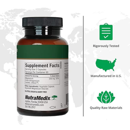 NutraMedix Magnesium Malate – Muscle Support & Energy Booster, 120 Veg Capsules