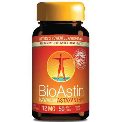 Nutrex Hawaii BioAstin Hawaiian Astaxanthin 12mg - Immune, Eye, Skin & Joint Support