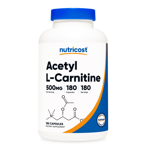 Nutricost Acetyl L-Carnitine 500mg – 180 Capsules