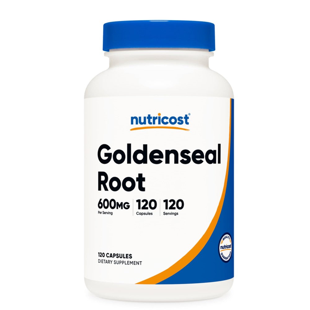 Nutricost Goldenseal Root 600mg – 120 Capsules | Herbal Immune & Digestive Support Supplement