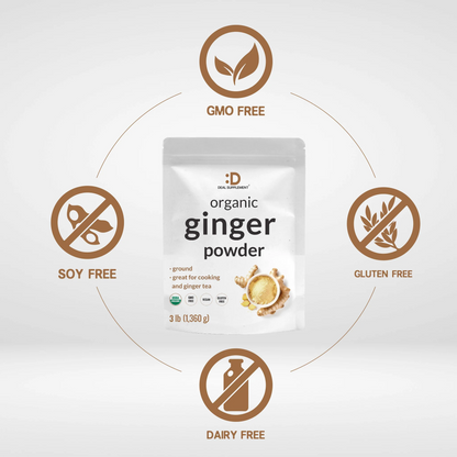 Deal Supplement Organic Fresh Ginger Powder, 3lbs