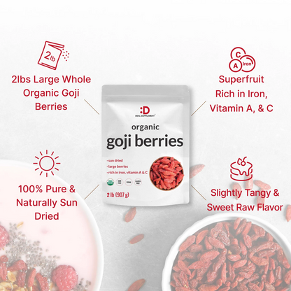 Deal Supplement Sun Dried Organic Goji Berries, 2lbs