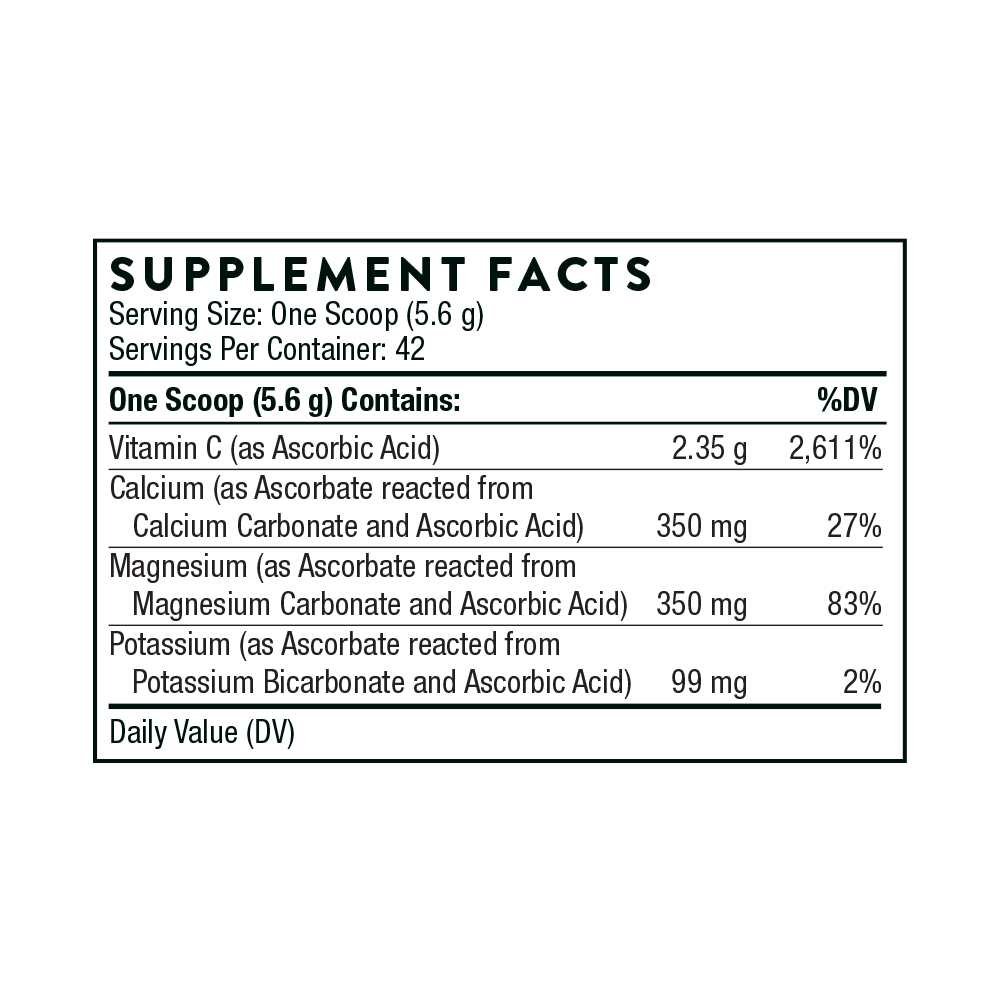 Thorne Buffered C – Non-Acidic Vitamin C Powder (8.32 Oz)