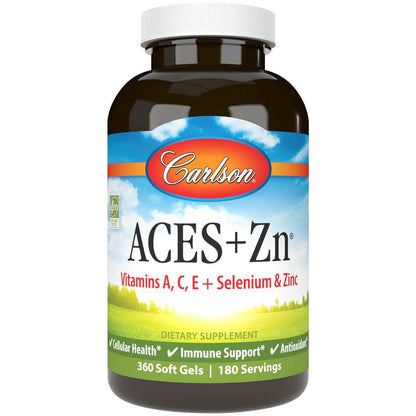 Carlson ACES+Zn – Antioxidant Formula with Vitamins 60 Softgels