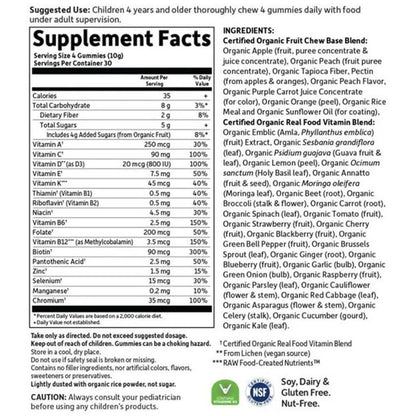 Garden of Life Organics Kids Multi Fruit 120 Gummies