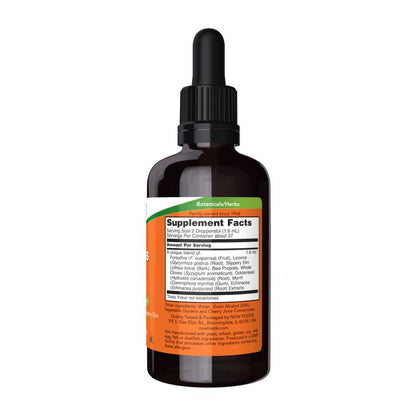 Now Foods Propolis Plus Extract – Herbal Immune Support with Licorice, Forsythia, Echinacea & Cloves – 2 Fl Oz (59 M L)