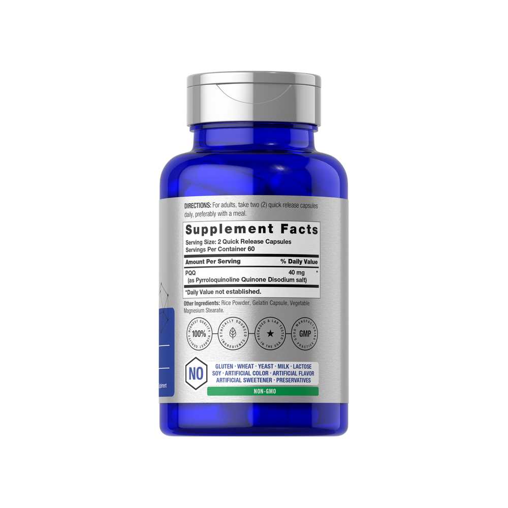 Horbäach Pqq 40mg per Serving (pyrroloquinoline Quinone) | 120 Capsules