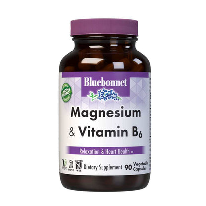 Bluebonnet Nutrition Magnesium & B6 90 Caps