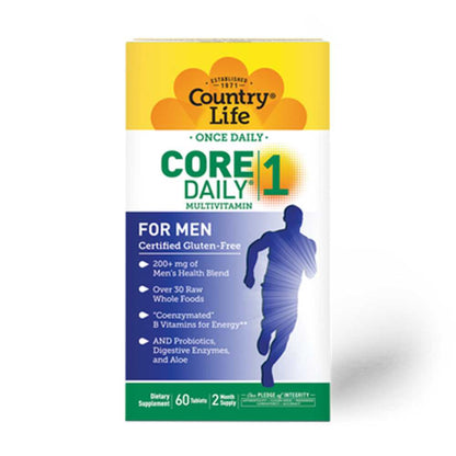 Country Life Vitamins Core Daily-1® Daily Multivitamin for Men 60 Tabs