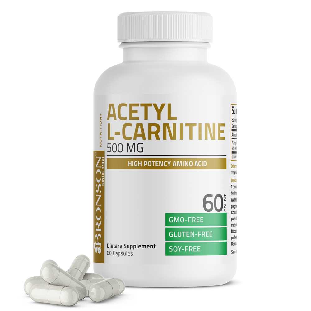 Bronson Vitamins Acetyl L-Carnitine - 500 Mg 60 Caps