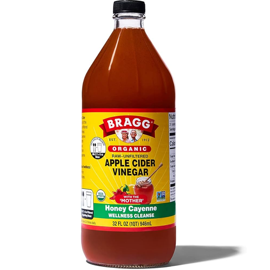 Bragg Organic Apple Cider Vinegar Honey Cayenne Wellness Cleanse 946ML