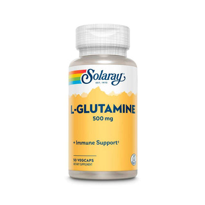 Solaray L-Glutamine, Free Form 500mg 50 Caps