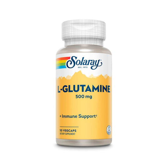 Solaray L-Glutamine, Free Form 500mg 50 Caps