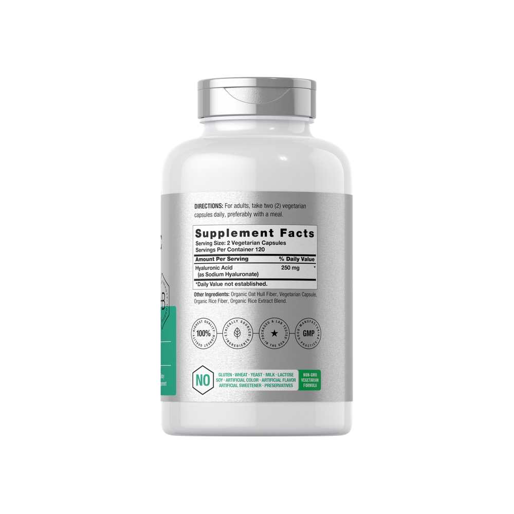 Horbäach Hyaluronic Acid 250mg per Serving | 240 Capsules
