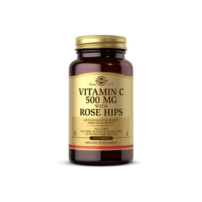 Solgar Vitamin C 500 Mg with Rose Hips 100 Tablets
