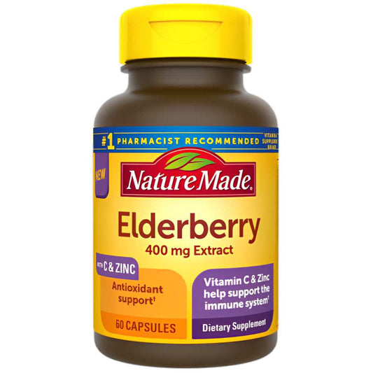 Nature Made Elderberry Supplements, 60 Capsules – Immune Support Supplement