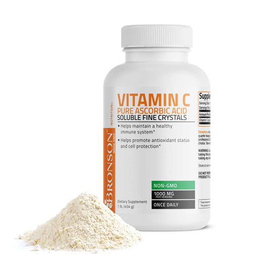 Bronson Vitamins Vitamin C Pure Ascorbic Acid Crystals - 1,000 Mg 454g