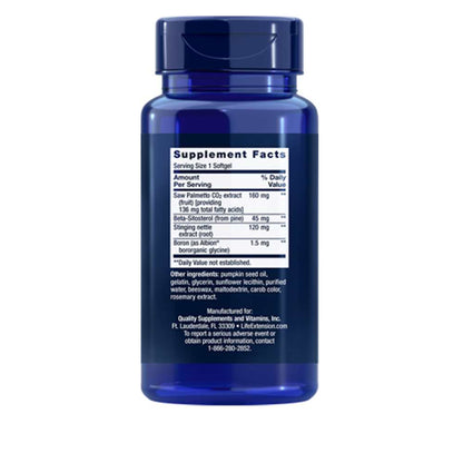Life Extension Palmetto Guard® Saw Palmetto, Nettle Root and Beta-Sitosterol 60 Softgels