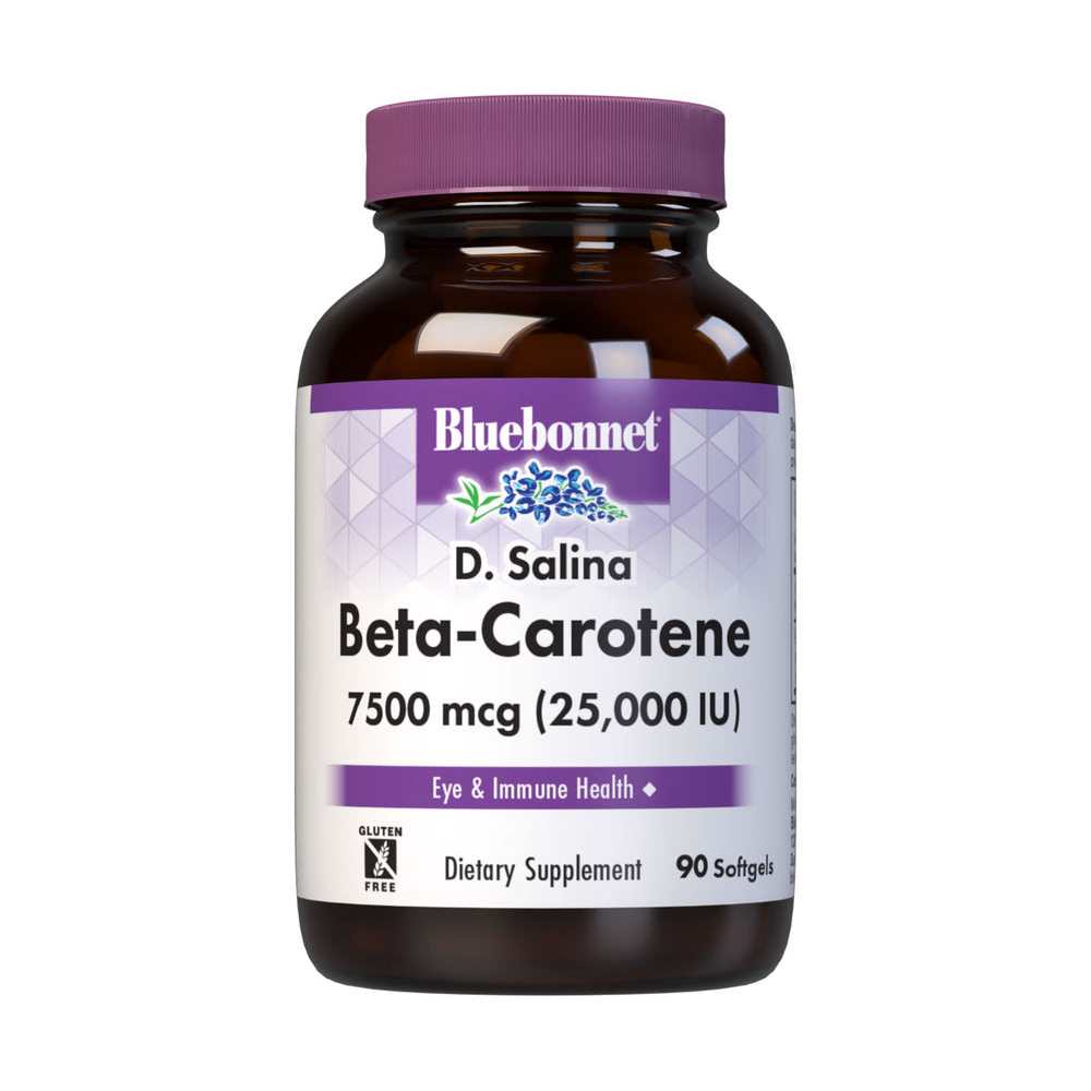 Bluebonnet Nutrition D. Salina Beta-Carotene 25,000 Iu 90 Softgels