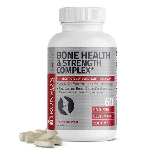 Bronson Vitamins Bone Health & Strength Complex Formula 60 Caps