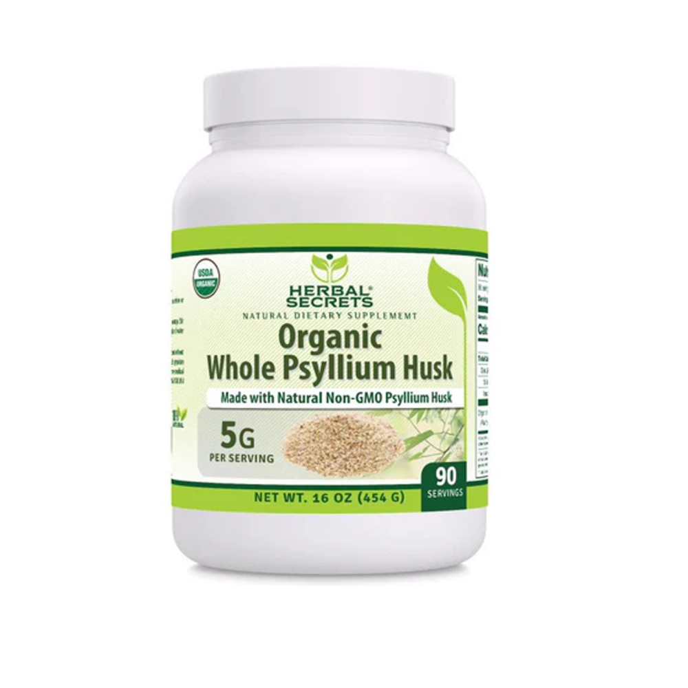 Amazing an Nutrition Herbal Secrets Psyllium Husk Powder 16 Oz  5 Grams per Serving