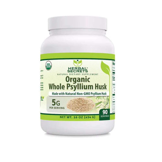 Amazing an Nutrition Herbal Secrets Psyllium Husk Powder 16 Oz  5 Grams per Serving
