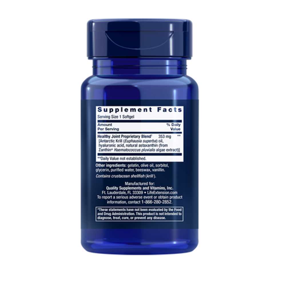 Life Extension Krill Healthy Joint Formula – 30 Softgels