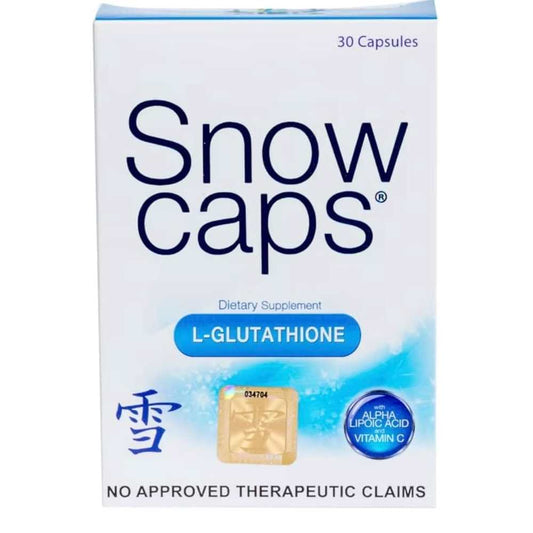 Snow Caps L-Glutathione Whitening Supplement Premium Skin Brightening Formula with Antioxidants