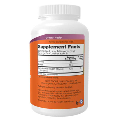 Collagen Peptides by Now Foods – 8 Oz | Clinical Strength | Bone, Joint & Skin Support