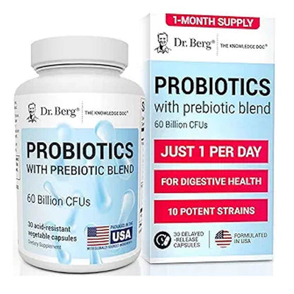 Dr. Berg Probiotic Supplement (60 Billion Cf Us) 30 Caps