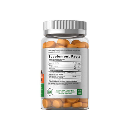 Horbäach Turmeric Curcumin with Ginger | 70 Gummies